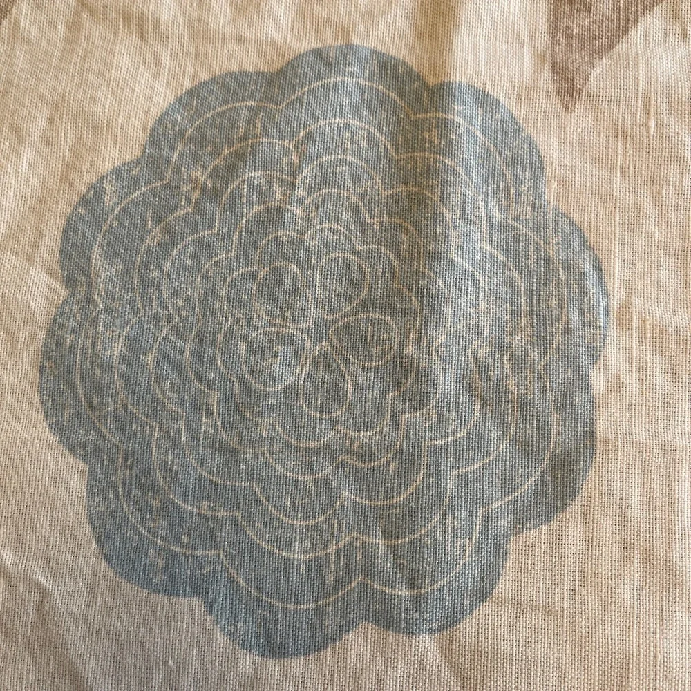 Osborne & Little Fabric‎ Linen Blend Floral Eranthe 1.5 Yards x 45